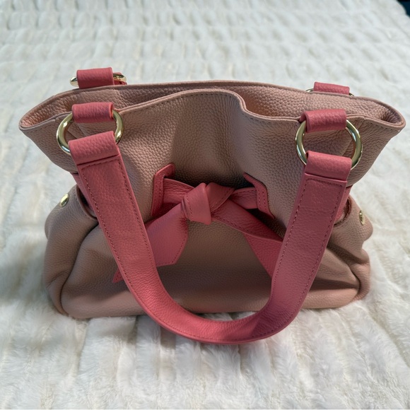 Tiffany & Fred Pink Bow Accent Women's Bag - Picture 2 of 7